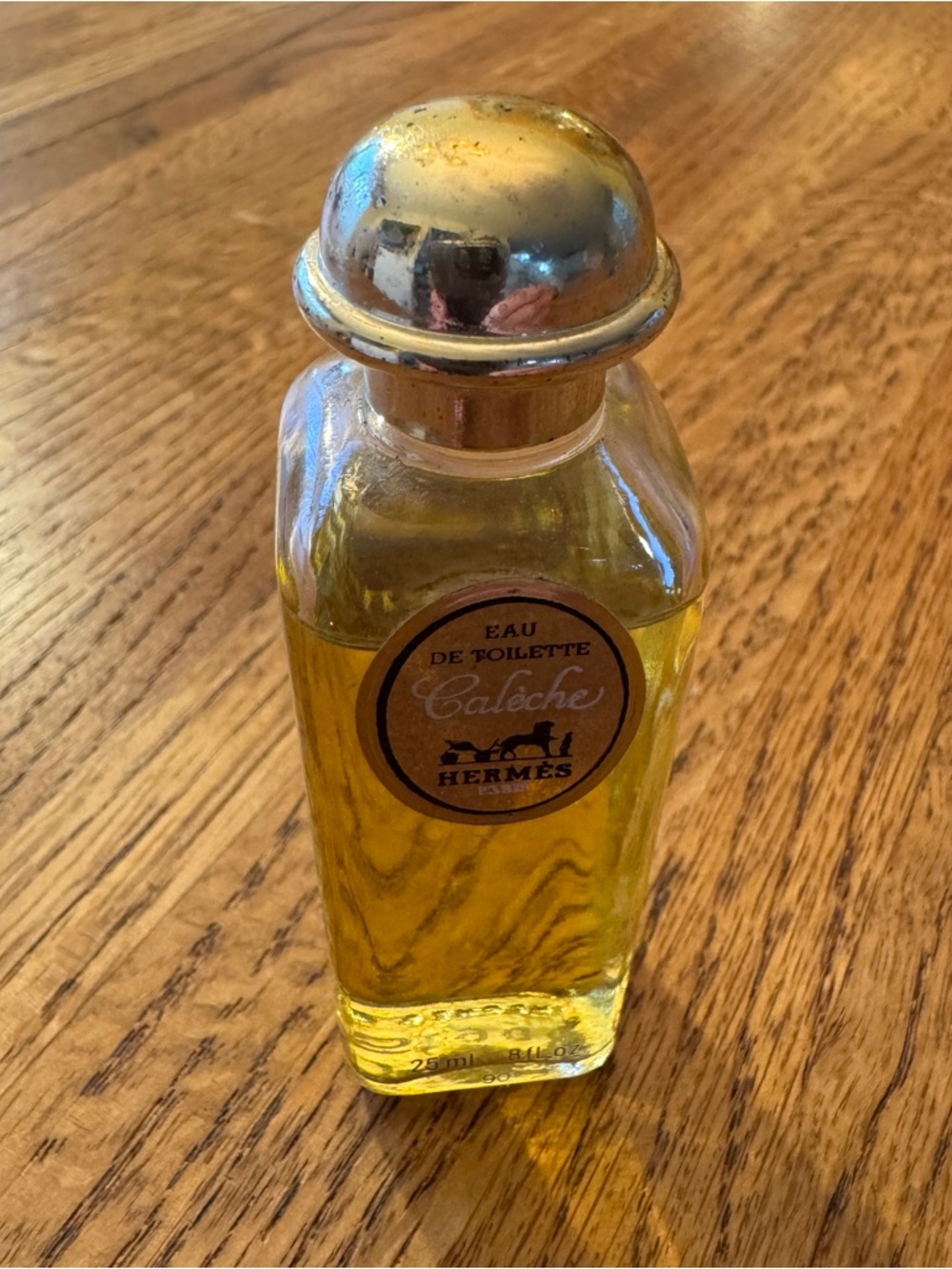 Vintage 1981 Hermès Calèche Eau de
Toilette - 25ml Splash Bottle (Nearly Full)